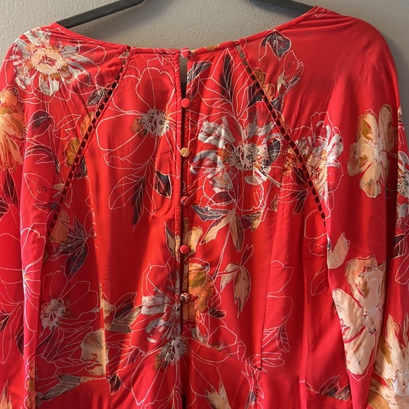 Free People red/orange Boho Dress (Size 4) - Picture 6 of 7